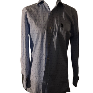 Polo Ralph Lauren Light Blue Patterned Shirt size 32/33